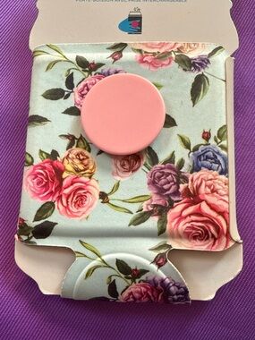 NEW PopSocket Floral Wallet with Pink PopGrip